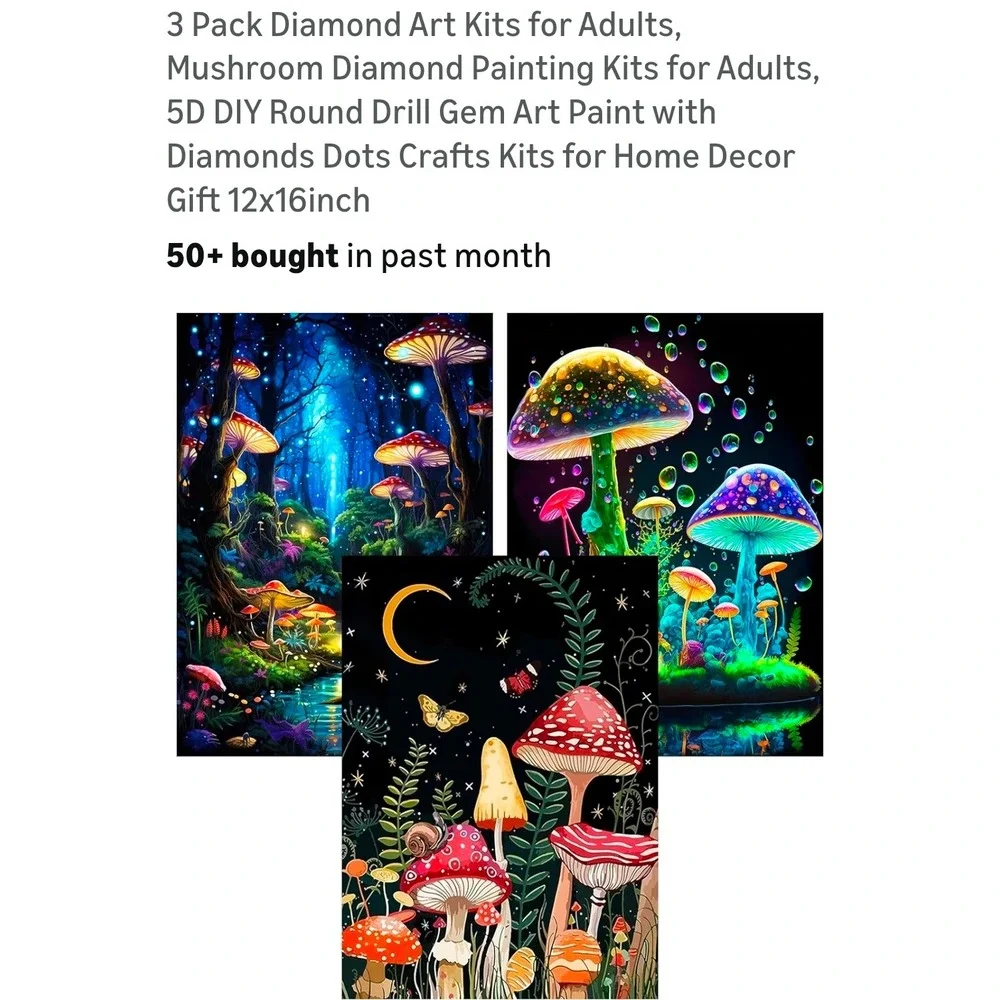 5D Diamond Painting Kits Adults Stained Glass‎ Window Art Craft Gift 12x16 inch